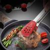 Silicone Head BBQ Grilling Tongs Food Grade Stainless Steel Tongs  Kitchen Use