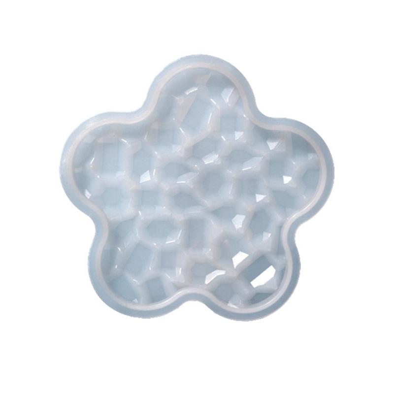 1/6 шт. Форма для подставки под стакан с бриллиантовым дном, Цветок, Сердце, Круглая форма, Формы для подставки под чашку из эпоксидной смолы с бриллиантовым дном, Форма для подноса из смолы