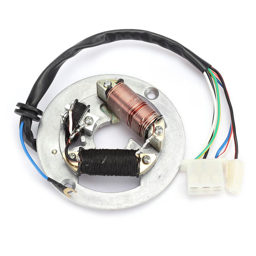 Double Coil Ignition Magneto Stator Plate Accessory Fit for Yamaha PW80 Motorcycle Bike
