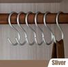 1/5pcs Aluminium Alloy S Shape Hooks Practical Kitchen Railing Hanger Hook Clasp Holder Hooks For Hanging Clothes Handbag Hooks