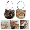 Elegant Pet Memorial Pendant For Kitten Cat Head Shape Hair Storage Box Clear Plastic Keepsakes Jewelry Charm Ornament