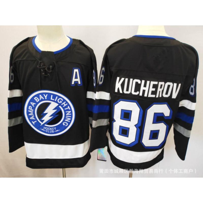 Mens Ice Hockey Jersey Tampa Bay Lightning Style 88 86 21 Embroidered Long Sleeve Team Sport Uniform