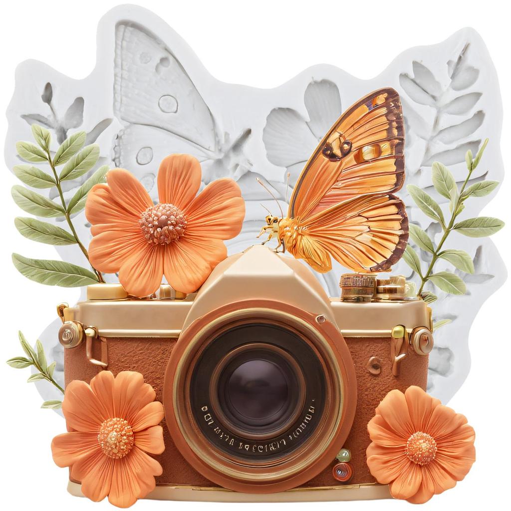 Sunflower Hat Silicone Mold Sunglasses Camera Fondant Molds Cake Decorating Tools Theme Cake Dessert Decorated Chocolate Candy Mold