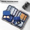 7PCS Packing Cubes Travel Packing Bags Luggage Organizers Mesh Bags Toiletry Bag Underwear Bag