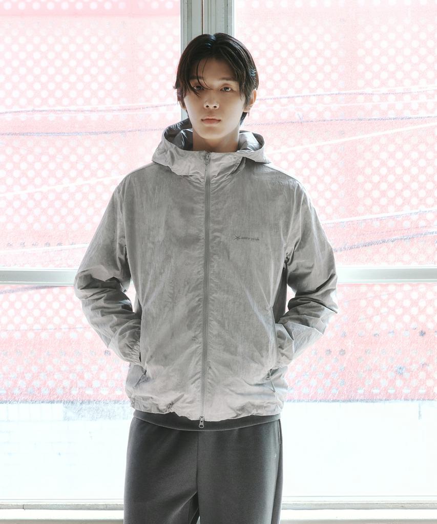 SNOWPEAK APPAREL Printed Windbreaker (S26Fmtwb34) Ash Gray