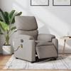 VidaXL Electric Reclining Massage Armchair Taupe Fabric 3204820