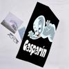 1pc Casper1 Beach Towel, Beach and Seaside Swimming Pool Equipment, Fashion Pattern, Rectangular, Travel Essentials