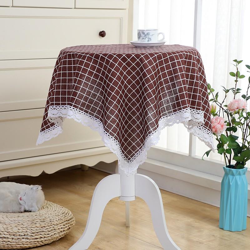 Обеденный стол круглая скатерть с принтом протираемая скатерть 105*105 см