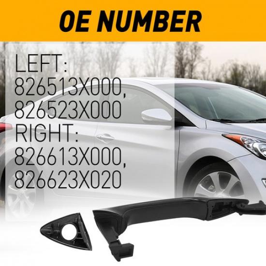 Exterior Door Handle For 11-16 Elantra Hyundai 13-14 Elantra Coupe Front LH RH B