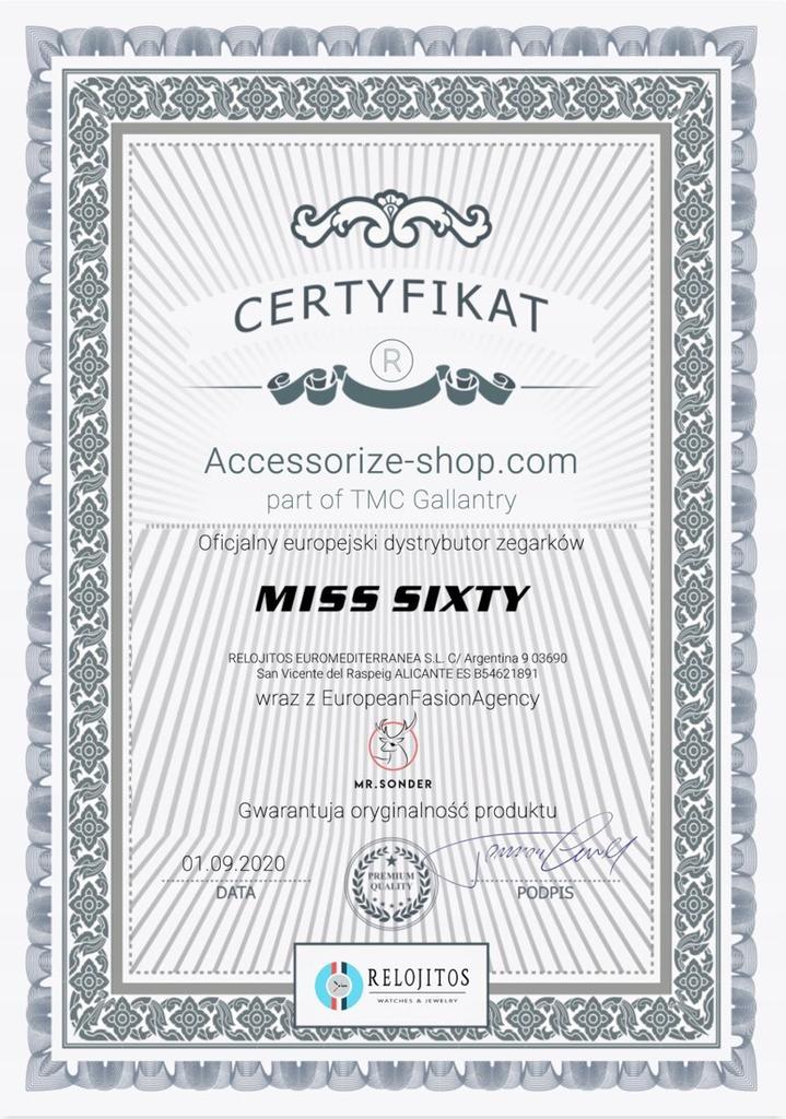 Zegarek MISS SIXTY SIJ004. Kwarcowy, Kolor biały. Kobieta.