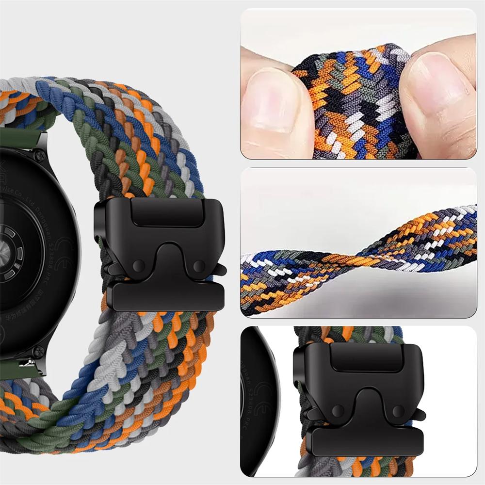 22mm Press Braided Magnetic Strap for Huawei GT6/5 Pro GT6/5/4/3/2 Ultiamte Replacement Bracelet for Huawei GT5 6 Pro/GT5 6