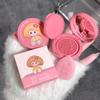 Air Cushion Blush Cream Natural Nude Makeup Brightening Cheek Tint Blusher with Puff Peach Pink Rouge Girl Contour Mousse Blush