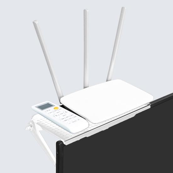 TV Top Shelf Storage Shelf Strong Monitor Screen Load-bearing Simple Installation Adjustable 2-leg