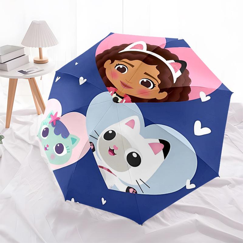 GirlfriendCats Automatic Opening and Closing, 8 rib Structure Portable Umbrella, Suitable for Men and Women in All Seasons Perfect Gift for