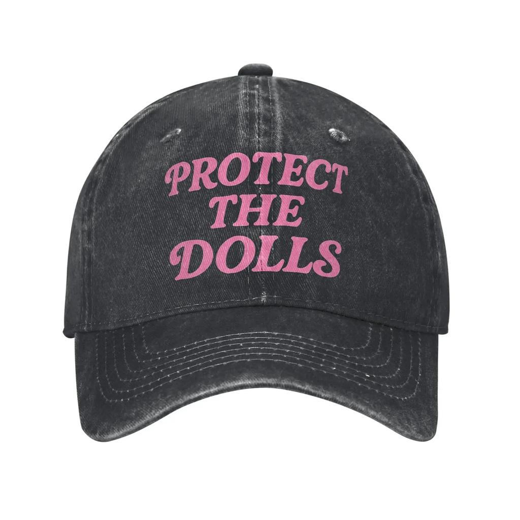 aProtect The Dolls Bold Feminist Empowerment Baseball Cap Vintage Distressed Cotton Snapback Cap Unstructured Soft Hats Cap