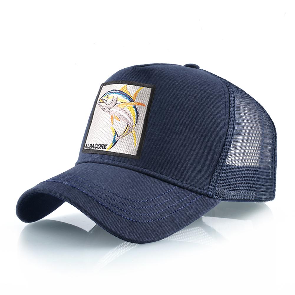 Дышащая сетчатая бейсболка, женская модная кепка-дальнобойщик с нашивкой из альбакора, мужская бейсболка в стиле хип-хоп, Snapback Bone Casquette