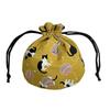 Drawstring Small Item Japanese Cat Makeup Drawstring Japanese Made In Marukoro Pouch, Holder, Pouch, Pattern, Print, Pouch, Bag, Lined, Goods, Cotton,