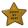 Gold Star Enamel Pin Doing My Best Gold Glitter Star Enamel Brooch Pin Metal Badges Lapel Pin Brooches Jackets Jeans Fashion Clothing Accessories