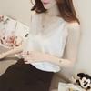 Свободная кружевная майка, женская корейская версия, рубашка больших размеров с толстым дном, универсальная короткая сексуальная верхняя летняя жилетка