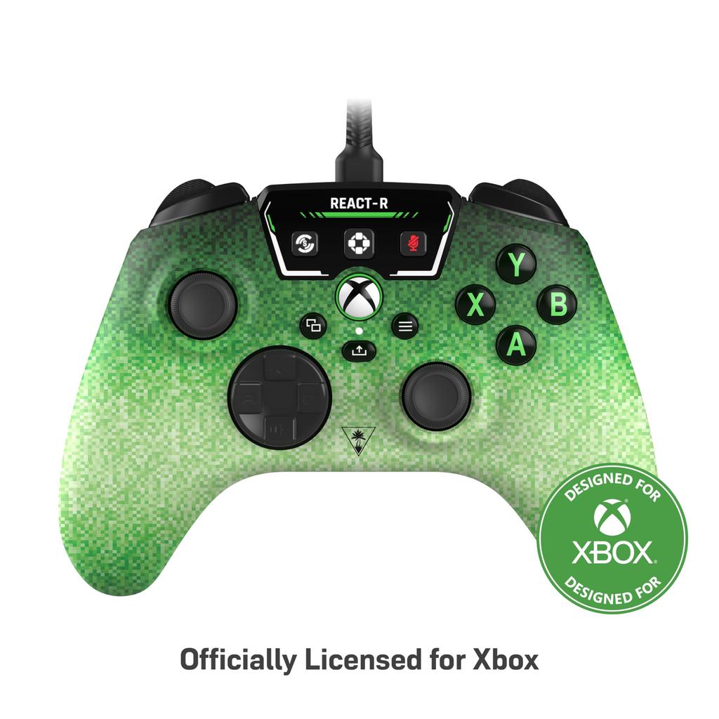 Контроллер Turtle Beach Проводной USB Xbox Steam Геймпад для ПК с Windows Кнопки «Назад» Без предустановок эквалайзера Улучшение шага Пиксельный стиль Minecraft Официально