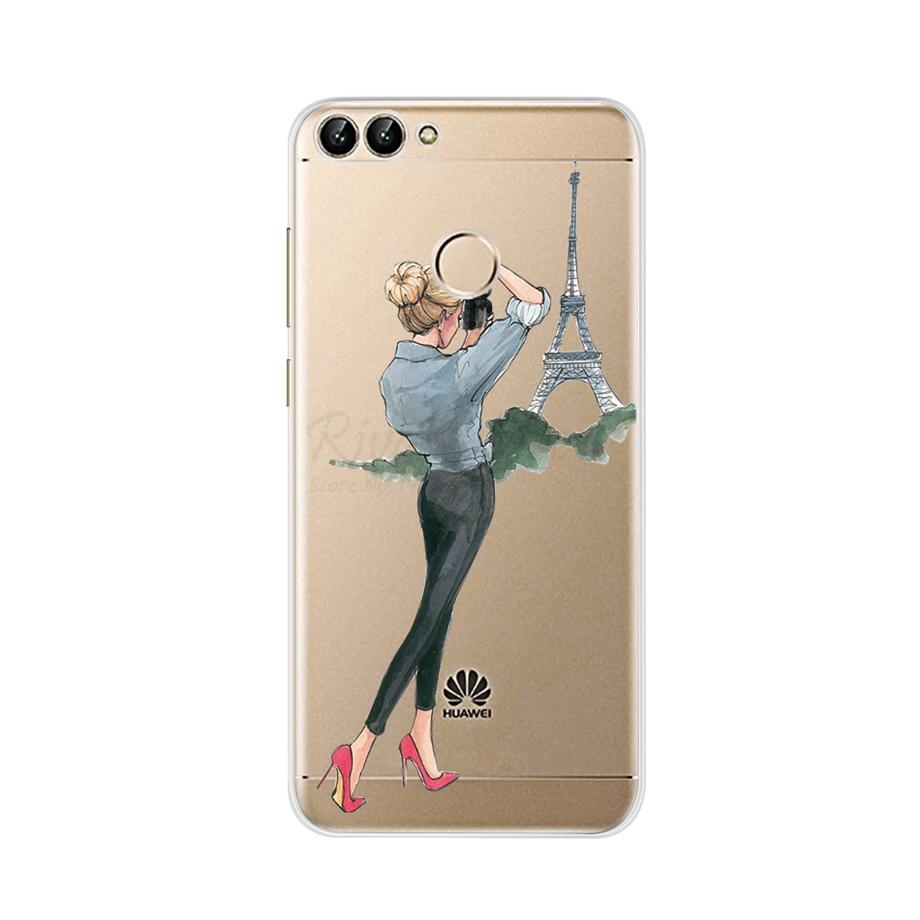 Для Huawei P Smart 2018 Чехол ТПУ Мягкий Силикон Задняя Крышка Чехол для Телефона Для Huawei P Smart 2019 Чехол Fundas FIG-LX1 PSmart Чехол