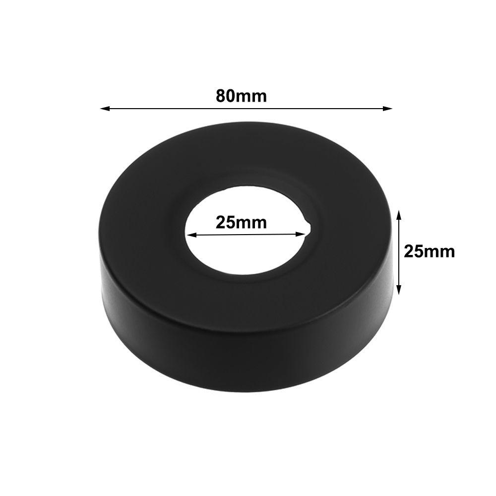 Black Faucet Decorative Cover Chrome Finish Wall Flange Cover New Trim Cover