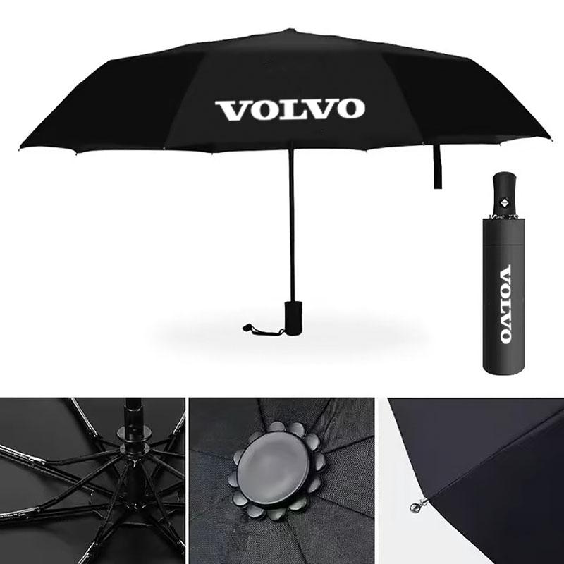 Car Automatic Umbrella Portable Folding Volvo Logo Accessories For Volvo V60 V40 XC90 S60 C30 XC60 V50 S90 XC40 T6 V90 EX90 XC70