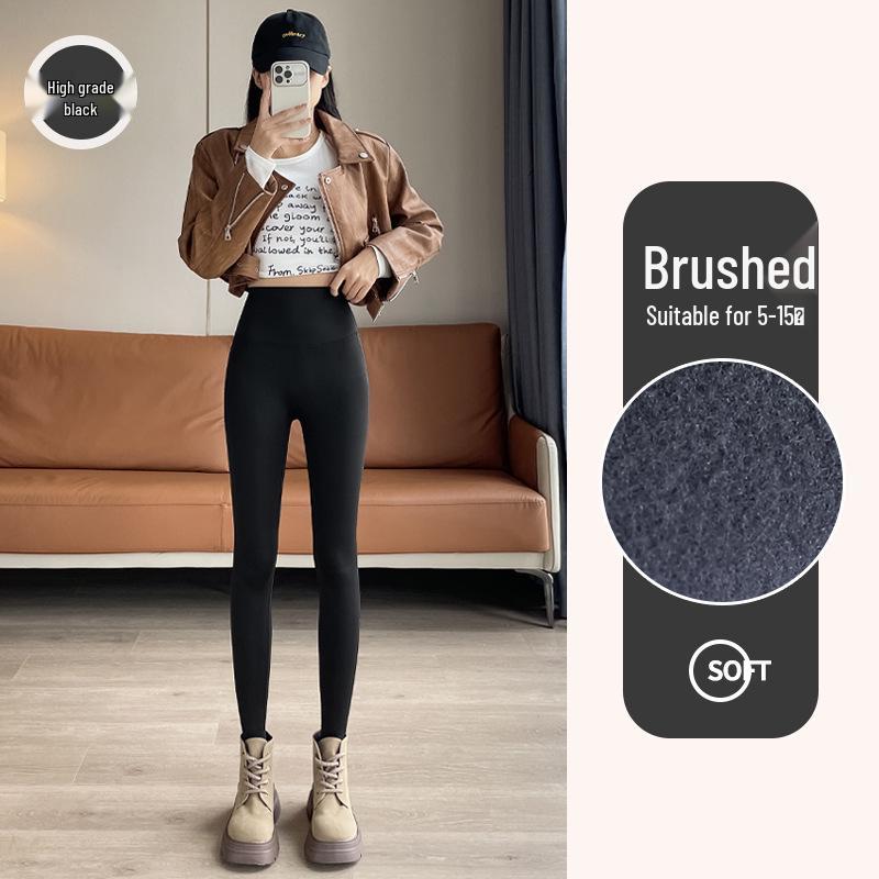 Женские брюки-шарк с флисовой подкладкой: 2024 Утепленные леггинсы для йоги толстого черного золота для осени/зимы