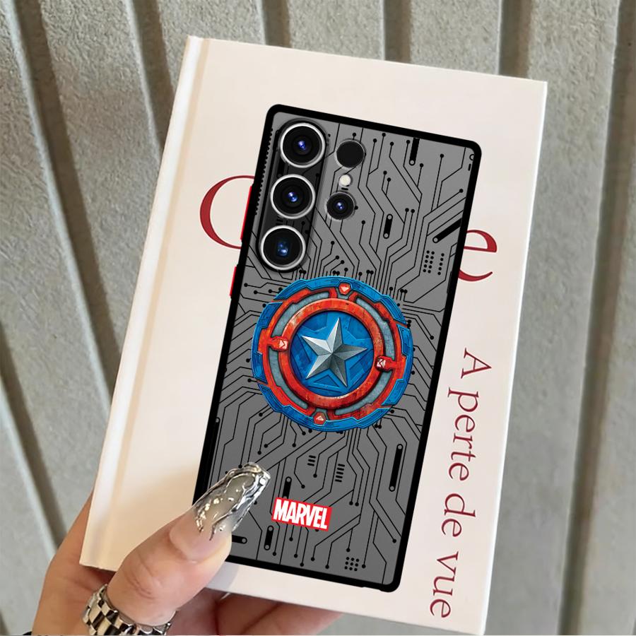 Чехол с логотипом героя Marvel для Samsung Galaxy S26 S22 Note 20 10+ S21 S20 S23 FE S25 Ultra S24 Plus Funda Чехол для телефона