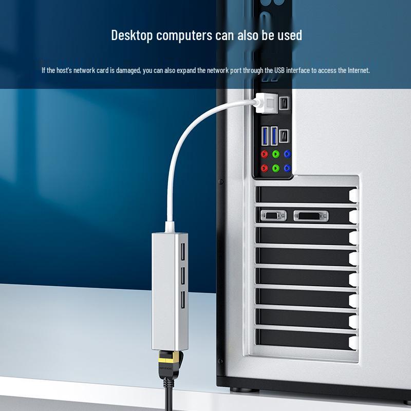 USB to RJ45 Gigabit Network Adapter, Type-C to Ethernet Cable Converter