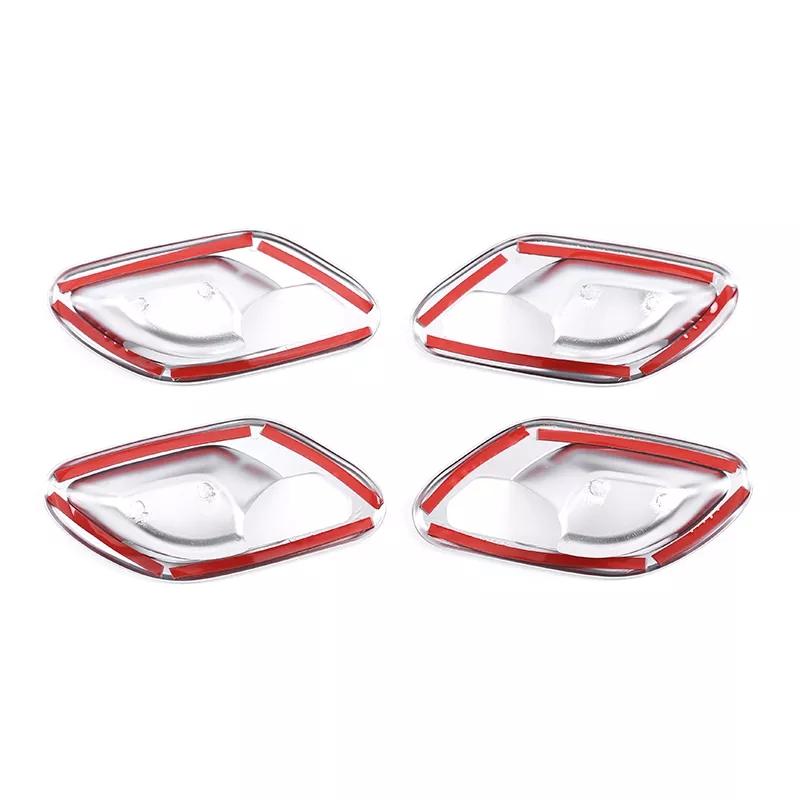 Углеродное волокно ABS Chrome Внутренняя ручка двери автомобиля Чаша Декор Наклейки для BMW 5 серии E39 1996-2003 Авто Интерьер