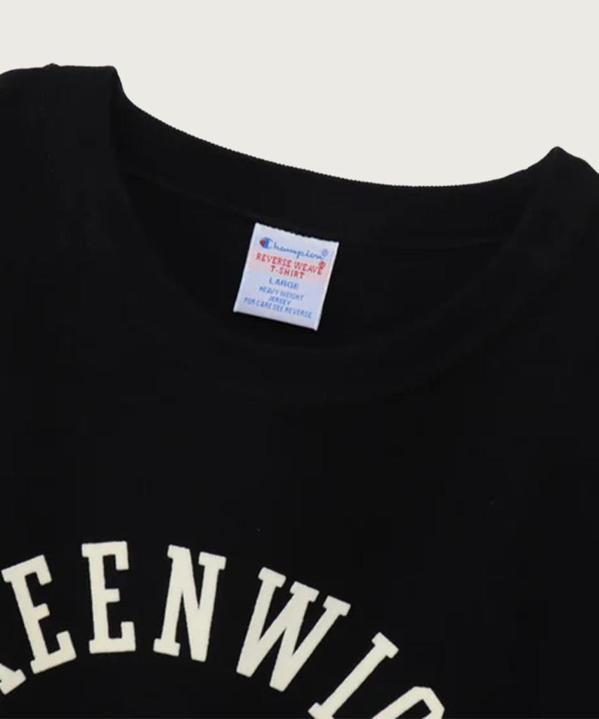 CHAMPION Reverse Weave City Graphic Short Sleeve T-Shirt Black