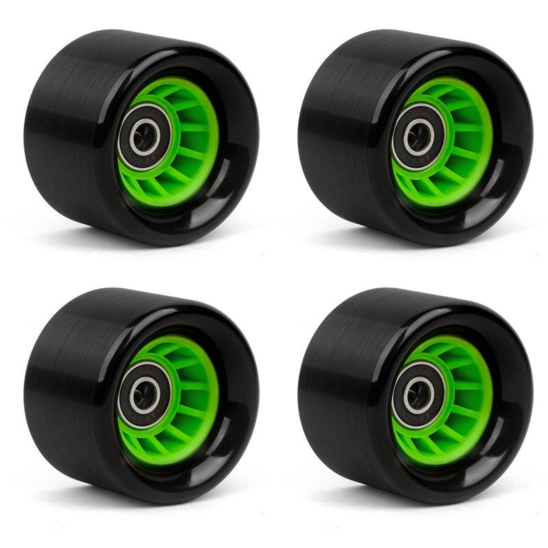 6242 Двухрядные роликовые коньки с полиуретановыми колесами без бликов - Колеса для скоростного катания на коньках и скейтборда 92A.