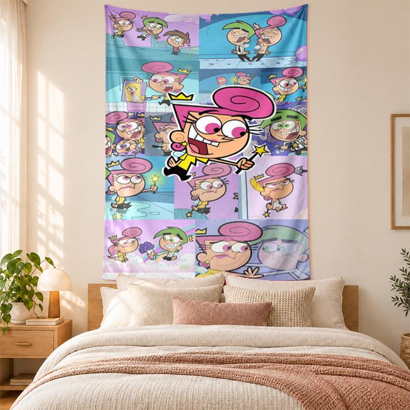 Fairy oddparents Tapestry highquality for decorating living room bedroom dorm walls ideal as bedroom wallart orholiday gift