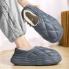 Модные тапочки, закрывающие каблук, мужские тапочки с добавлением хлопка, водонепроницаемые тапочки, мягкие и удобные, нескользящие, износостойкие