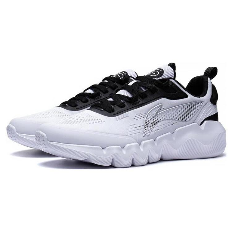 Li Ning LN Fle Удобные Нескользящие Износостойкие Низкие Спортивные Повседневные Кроссовки Мужские Белый Черный AGLT031-1