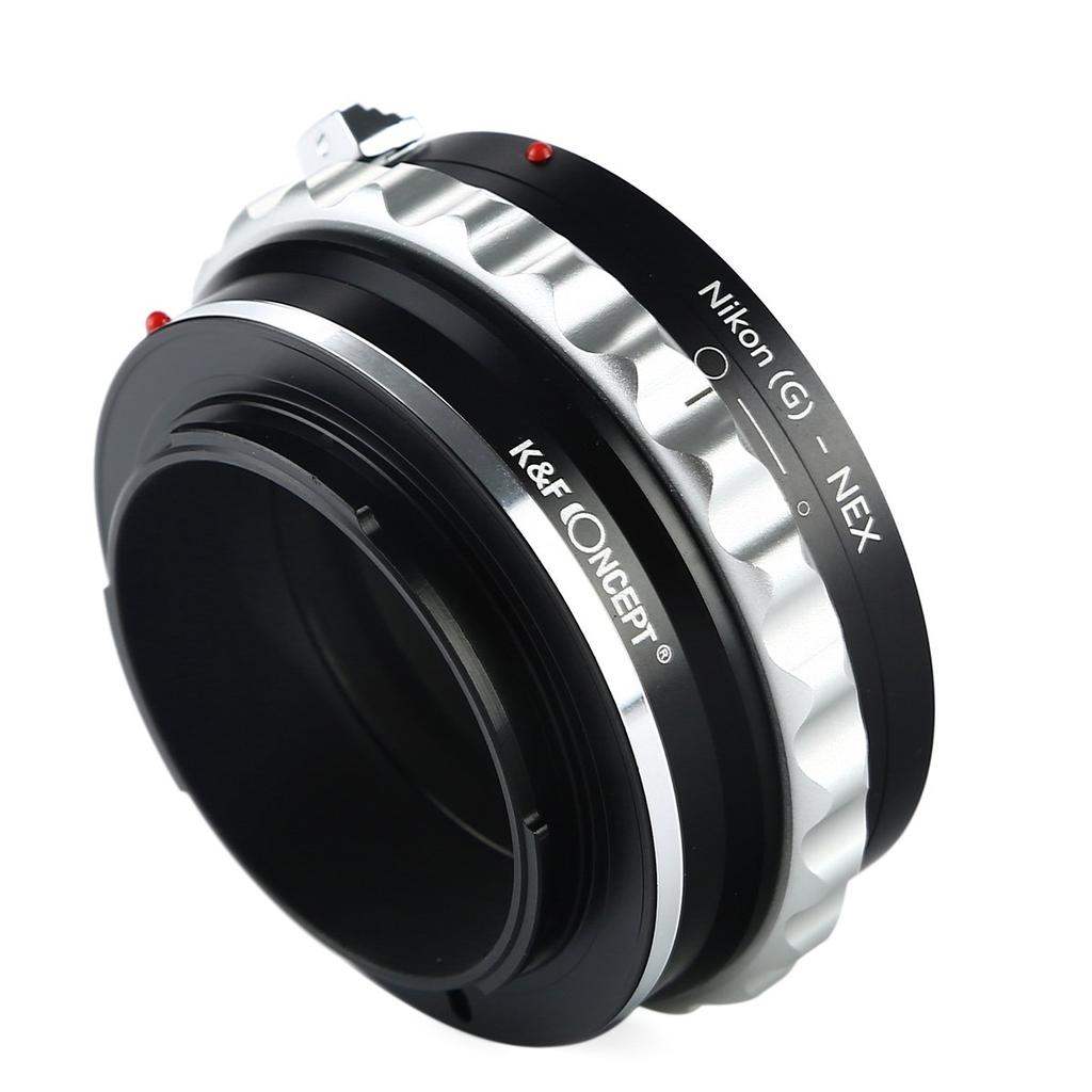 Concept Lens Mount Adapter F Mount Type Lens Sony E Mount with Aperture Ring K&F KF-NGE (Nikon (G Compatible) Conversion)