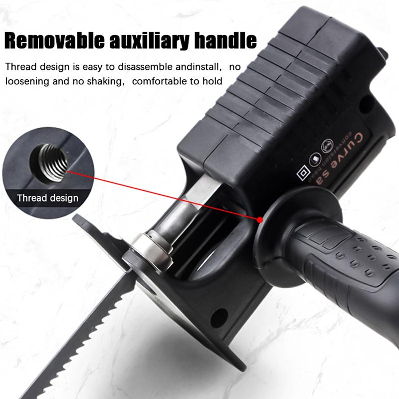 Электрическая дрель, лобзик, разъем для резки древесины, электрическая дрель, сабельная пила с преобразователем, преобразование криволинейной пилы