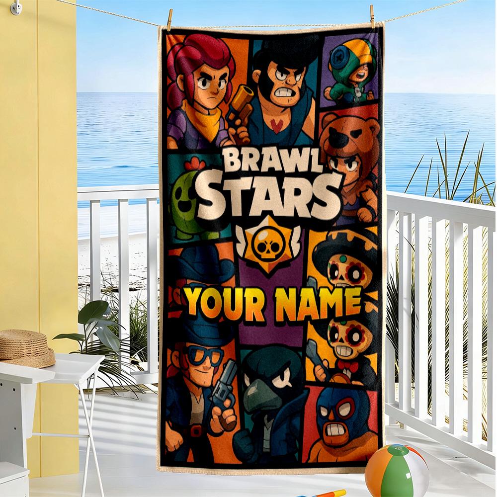 Supercell Personalized Name Beach Towel High Absorbency & Quick-Dry Portable for SwimmingBeachCamping Travel Beach AccessoriesGym