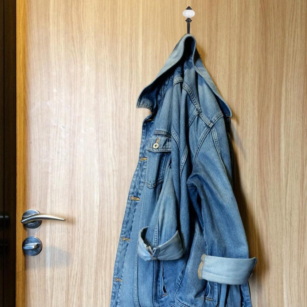 Wall Mounted Bathroom Hanger Retro Design Decorative Wall Hook Cloth Hanger Coat Rack