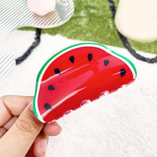 Women Clip Back Lemon Orange Watermelon Hair Head Hair Clamp Hair