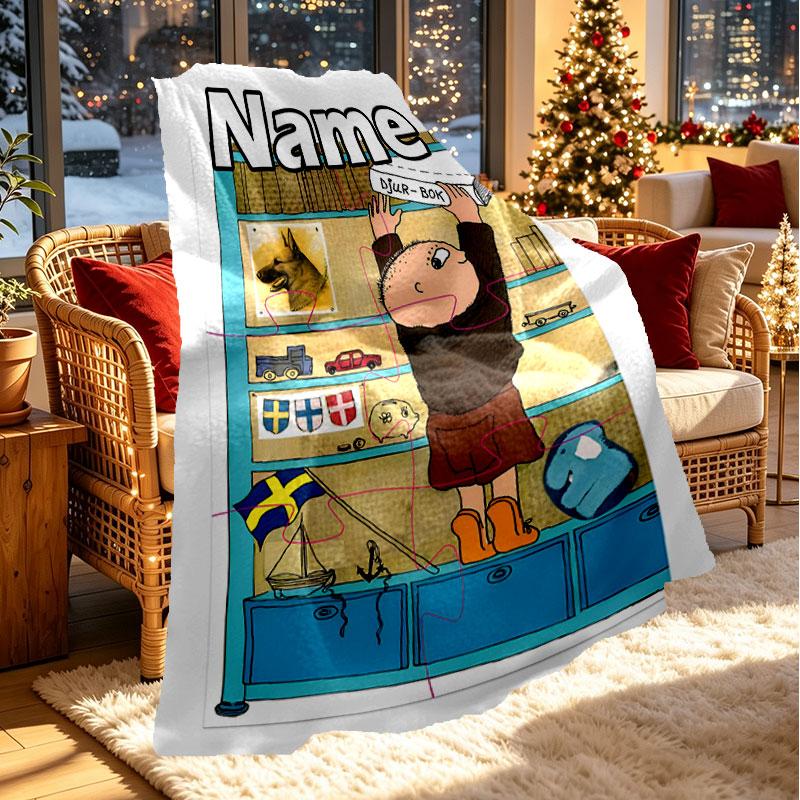 Custom Name Personalized Alfons Aberg Print Blanket, Home Decor, Bedroom, Sofa, Camping, Couch, Gifts for Birthday Christmas