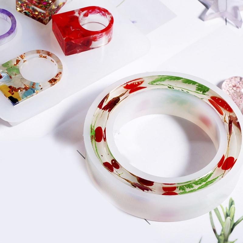 Силиконовые формы для колец с 6 ячейками, Силиконовые формы для ювелирных изделий, Формы для эпоксидной смолы, Кольца для пальцев, Изготовление ювелирных изделий с подвесками