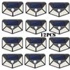 1-12 Pack Solar Lights Outdoor 100 LED Wall Lamp Motion Sensor Lights Waterproof Solar Street Light for Garden Porch Yard Garage