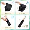 THANKO Folding Easy To Rain For Sunny and Rainy Rainy Heat Stroke Light UV Stable For Second Quick Folding MNAL25CBK Umbrella, Fold, Parasol,