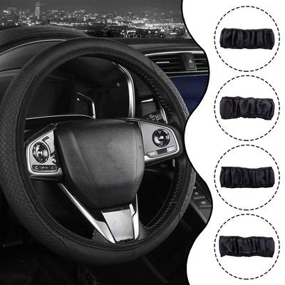 Универсальная оплетка на руль автомобиля кожаная мягкая удобная дышащая нескользящая модная защита руля аксессуары для самостоятельной установки