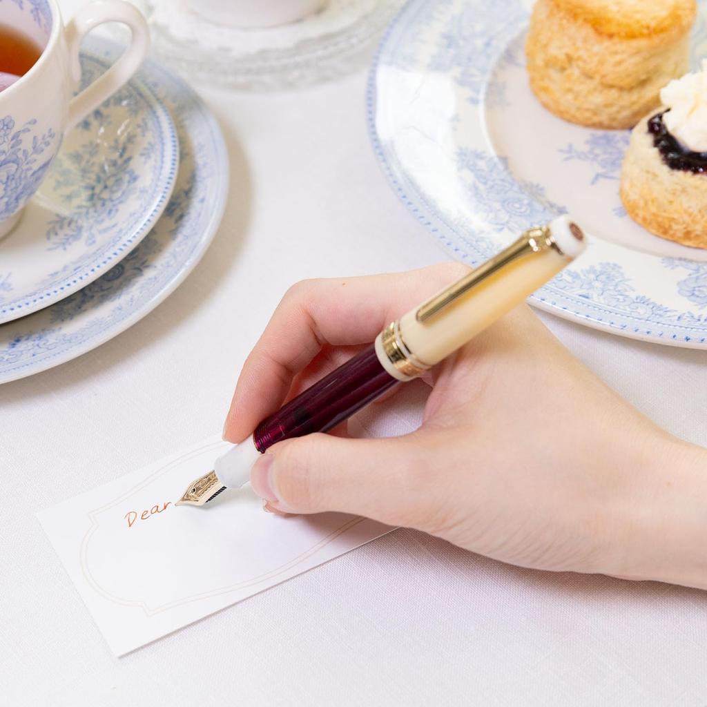Sailor fountain pen World Tea Time Slim Fountain Pen Afternoon Tea Scone Medium Fine 11-2052-350