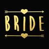 Team Bride Wedding Bronzing Tattoo Stickers, Bachelorette Party Stickers Tattoo