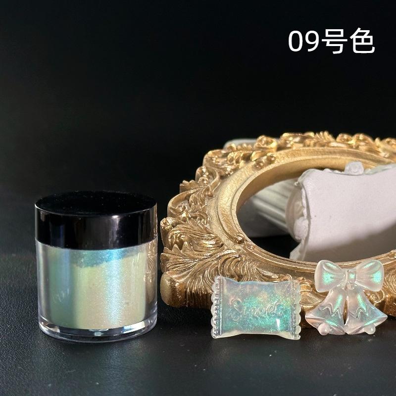 5 г/кор. Пудра для ногтей Aurora, жемчужный блеск для ногтей, эффект неоновой пыли, хромированный дизайн ногтей, Русалка, Радуга AB, цветная пудра, украшение