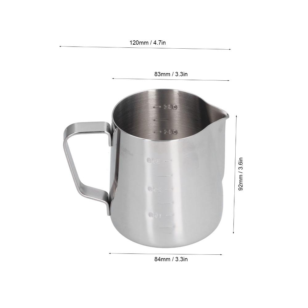 Pointed Spout Frothing Pitcher Stainless Steel Coffee Pitcher Frothing Jug  Milk Steaming